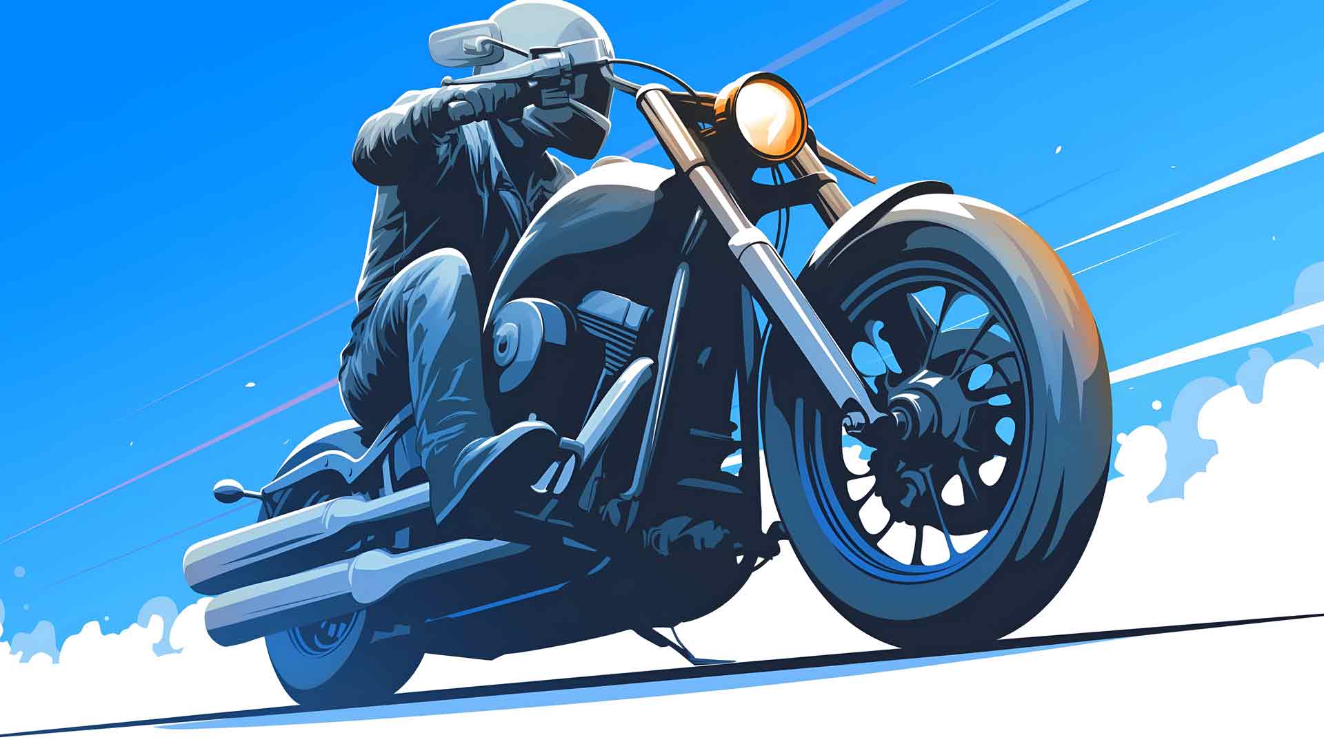 开放道路骑行之旅桌面壁纸