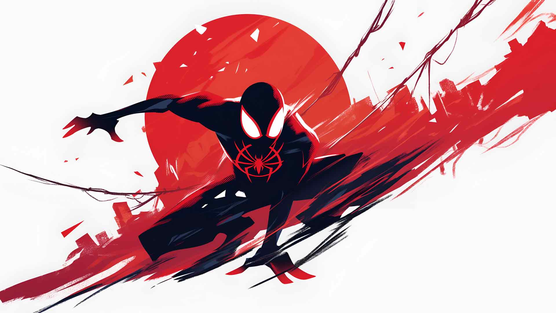 蜘蛛侠极简主义标志桌面壁纸