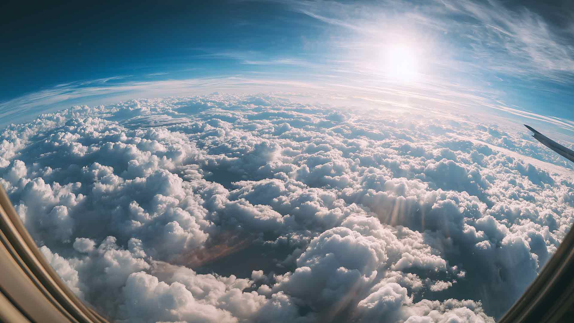 飞机窗口桌面壁纸