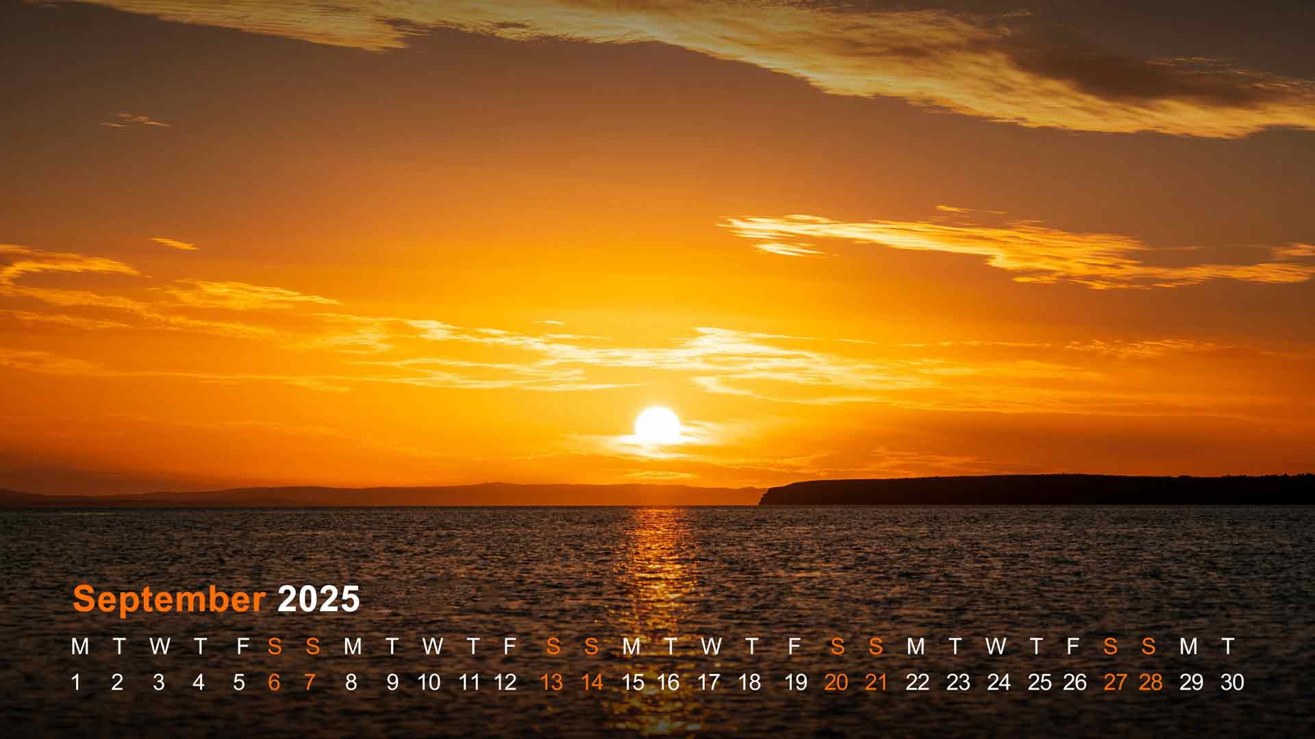 海洋日落纽芬兰加拿大2025年9月