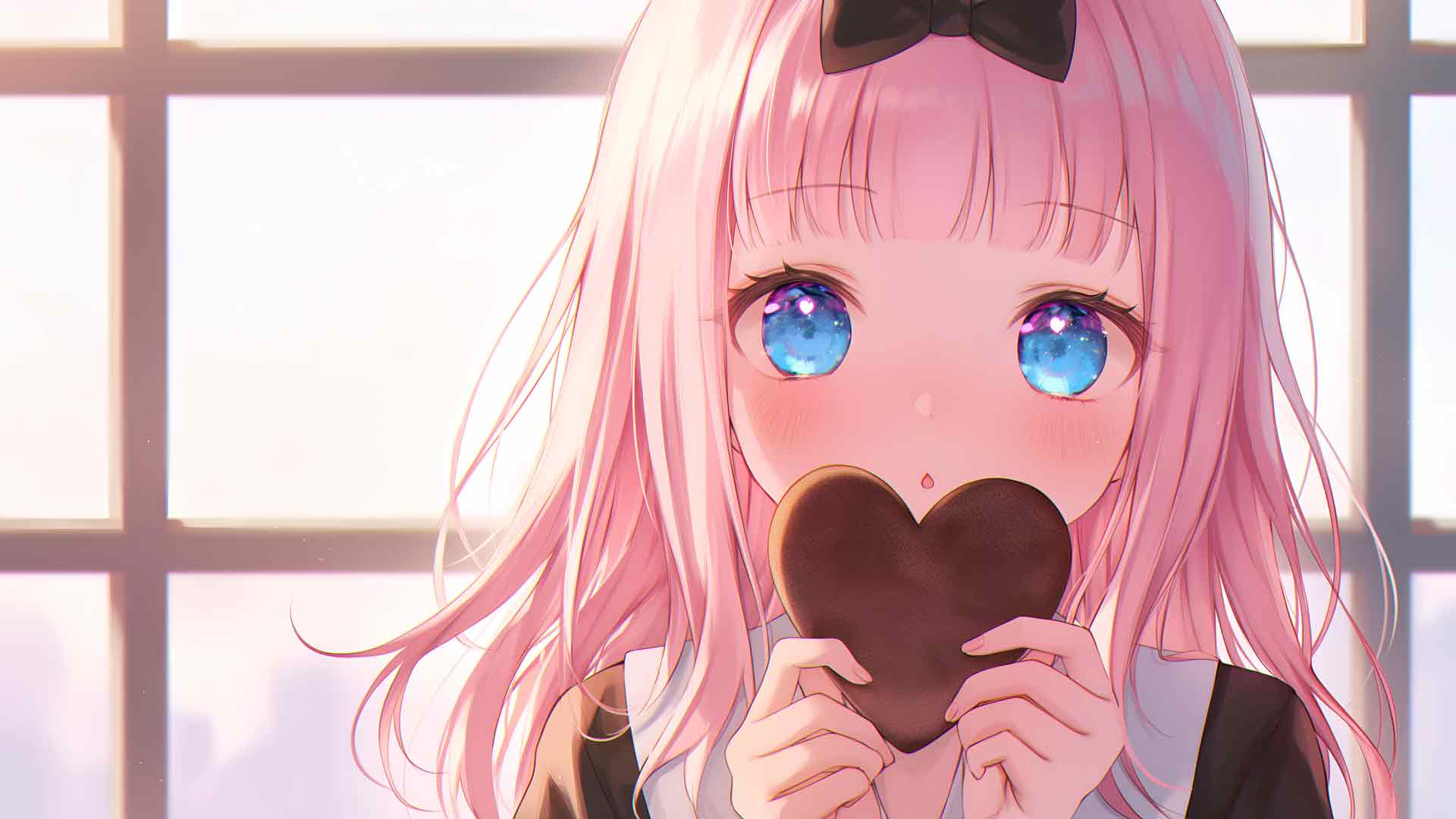 心形饼干情人节可爱桌面壁纸