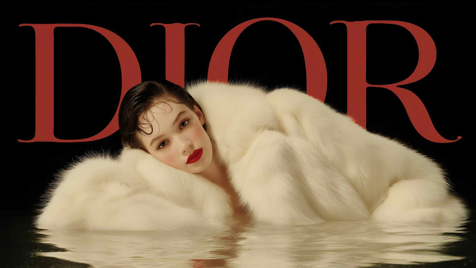 Dior 杂志封面模特桌面壁纸