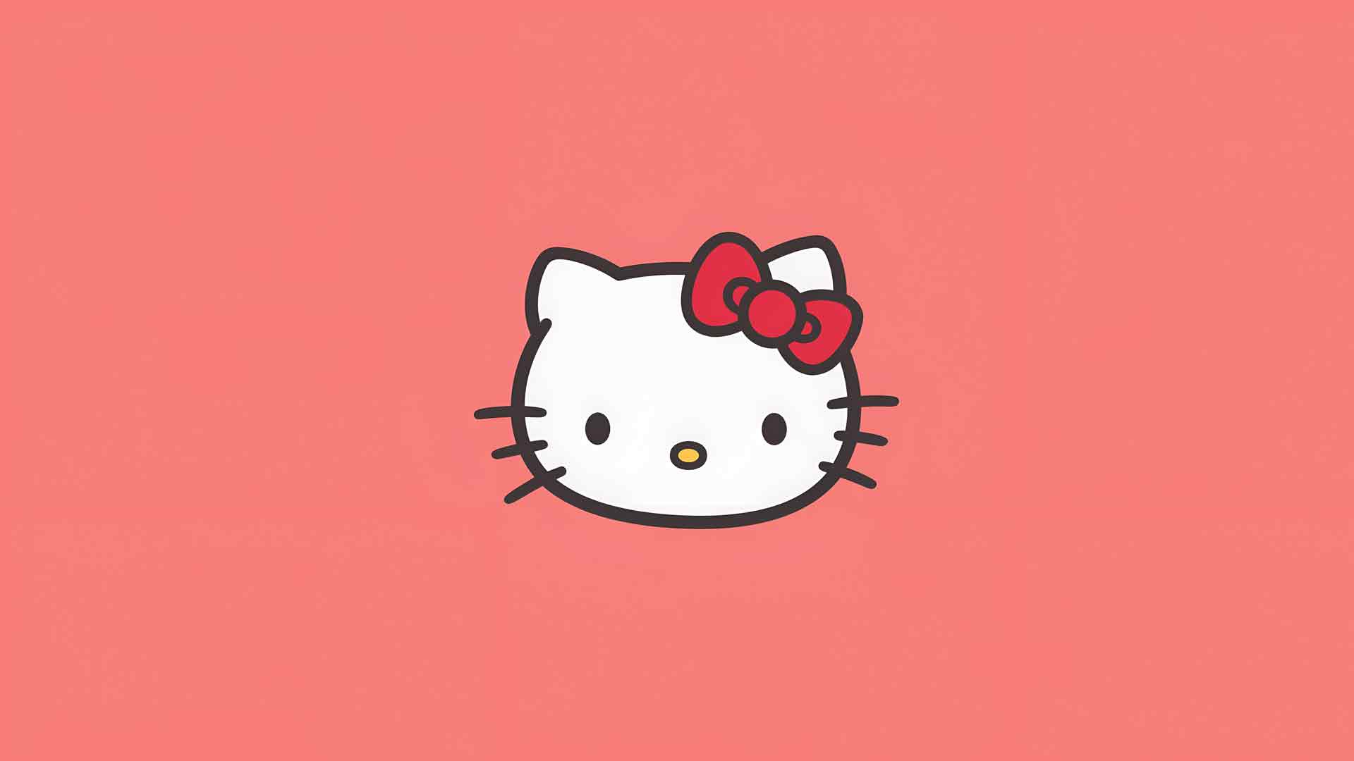 Hello Kitty 简单设计桌面壁纸