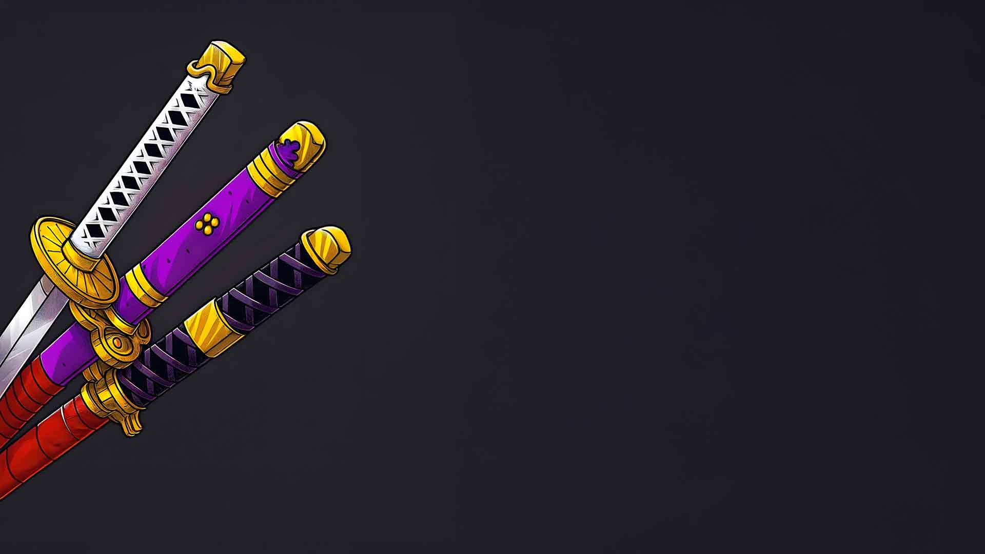 海贼王佐罗剑黑暗极简主义桌面壁纸