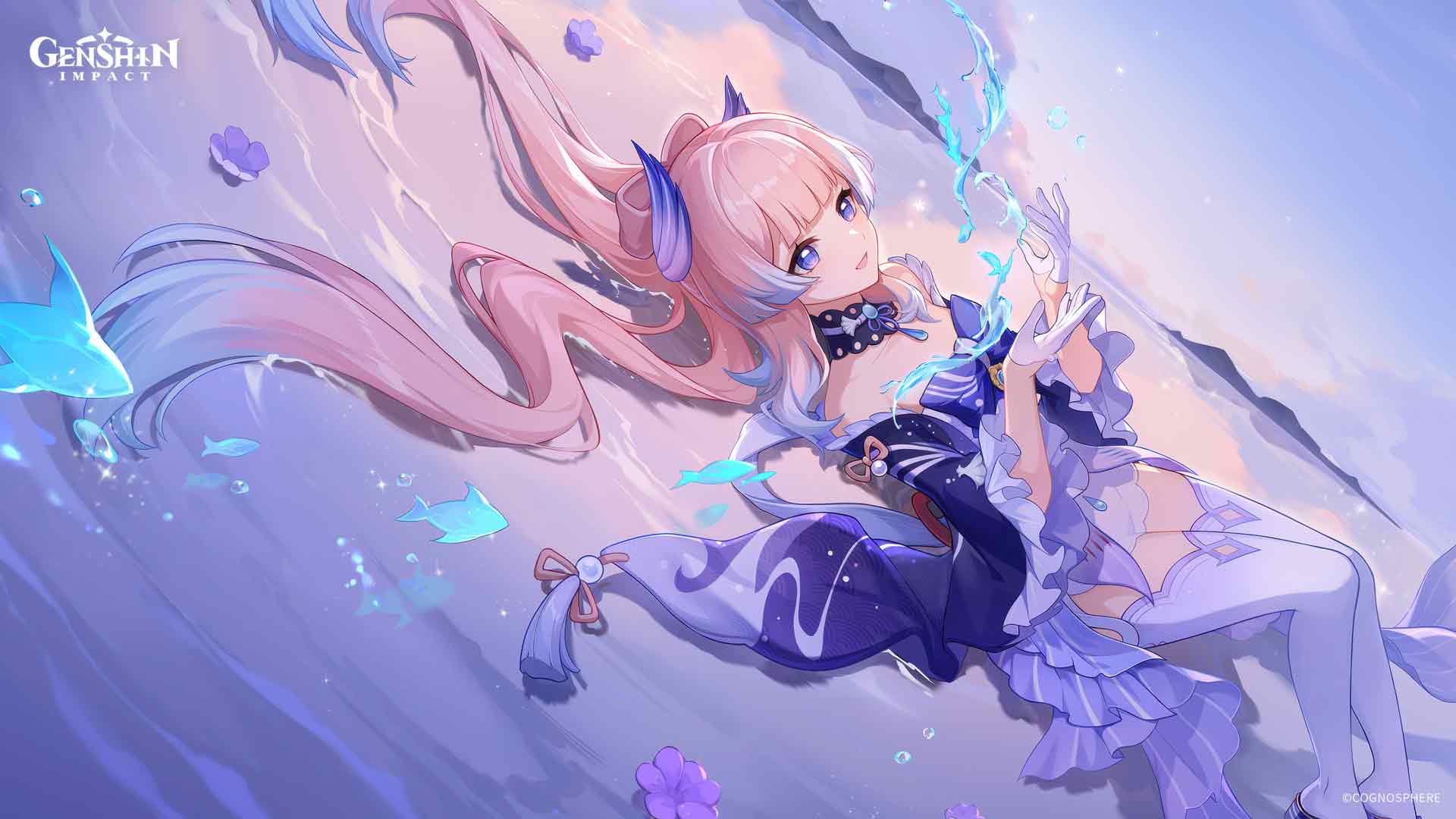 三吾宫小美紫色美学壁纸