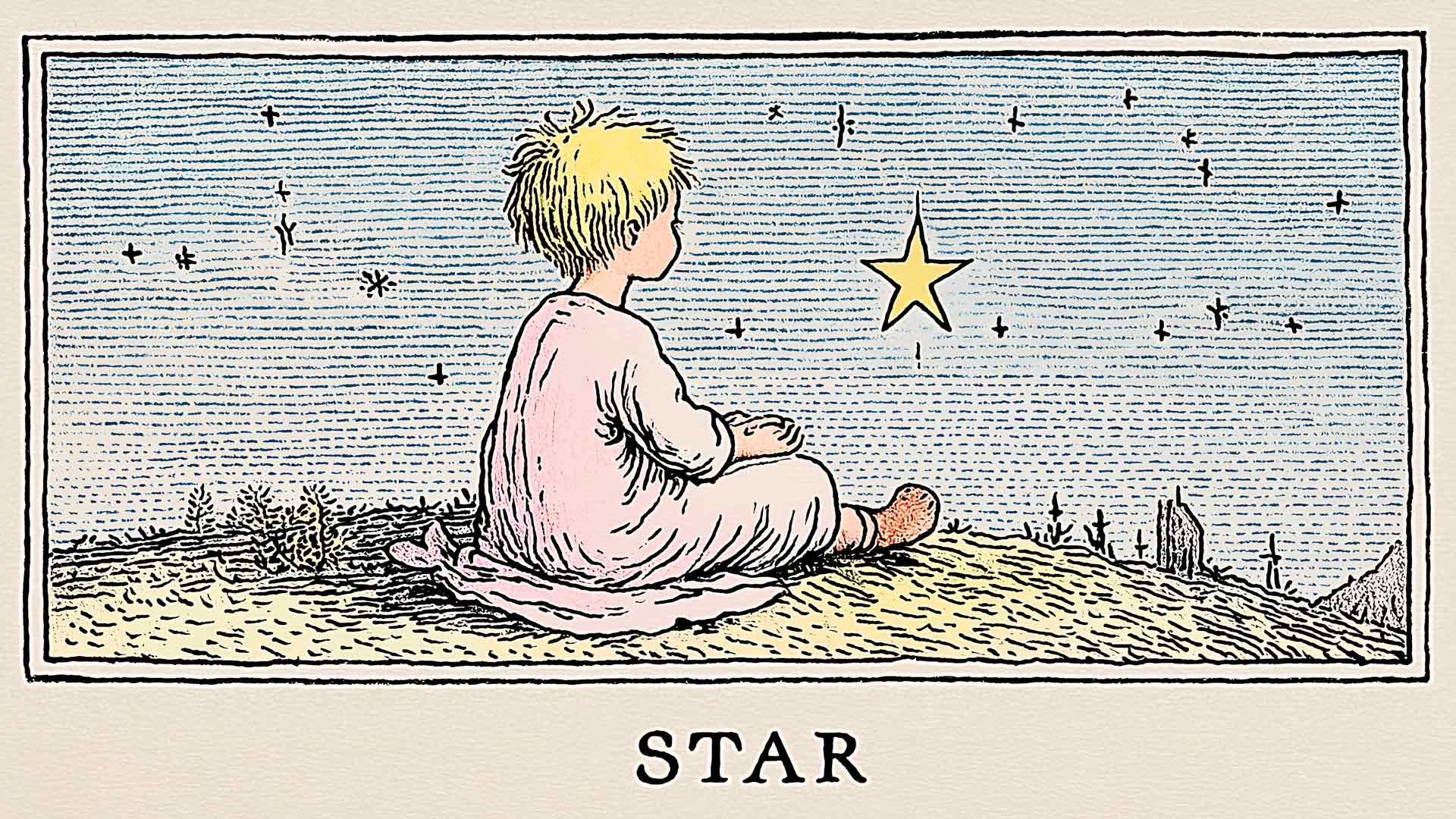 塔罗牌星复古桌面壁纸