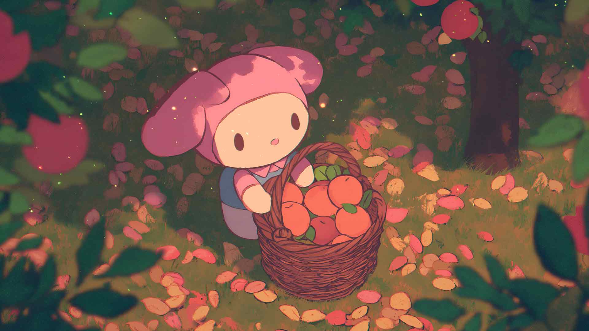 我的旋律苹果采摘果园乐趣桌面壁纸