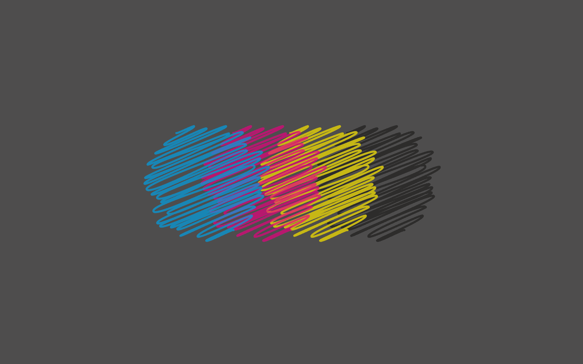 极简抽象色彩线条四圈高清壁纸