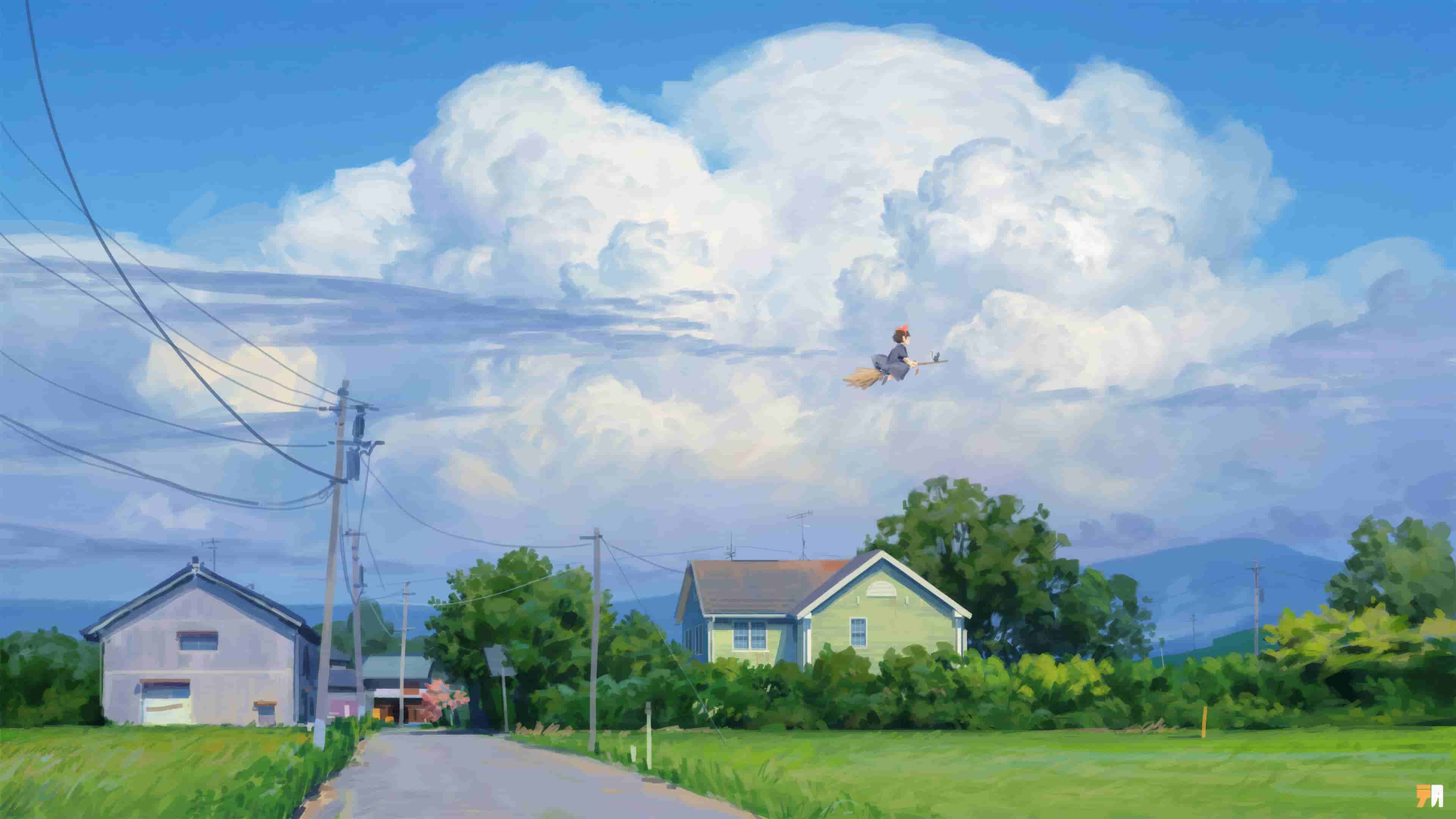 魔女宅急便 数字艺术壁纸