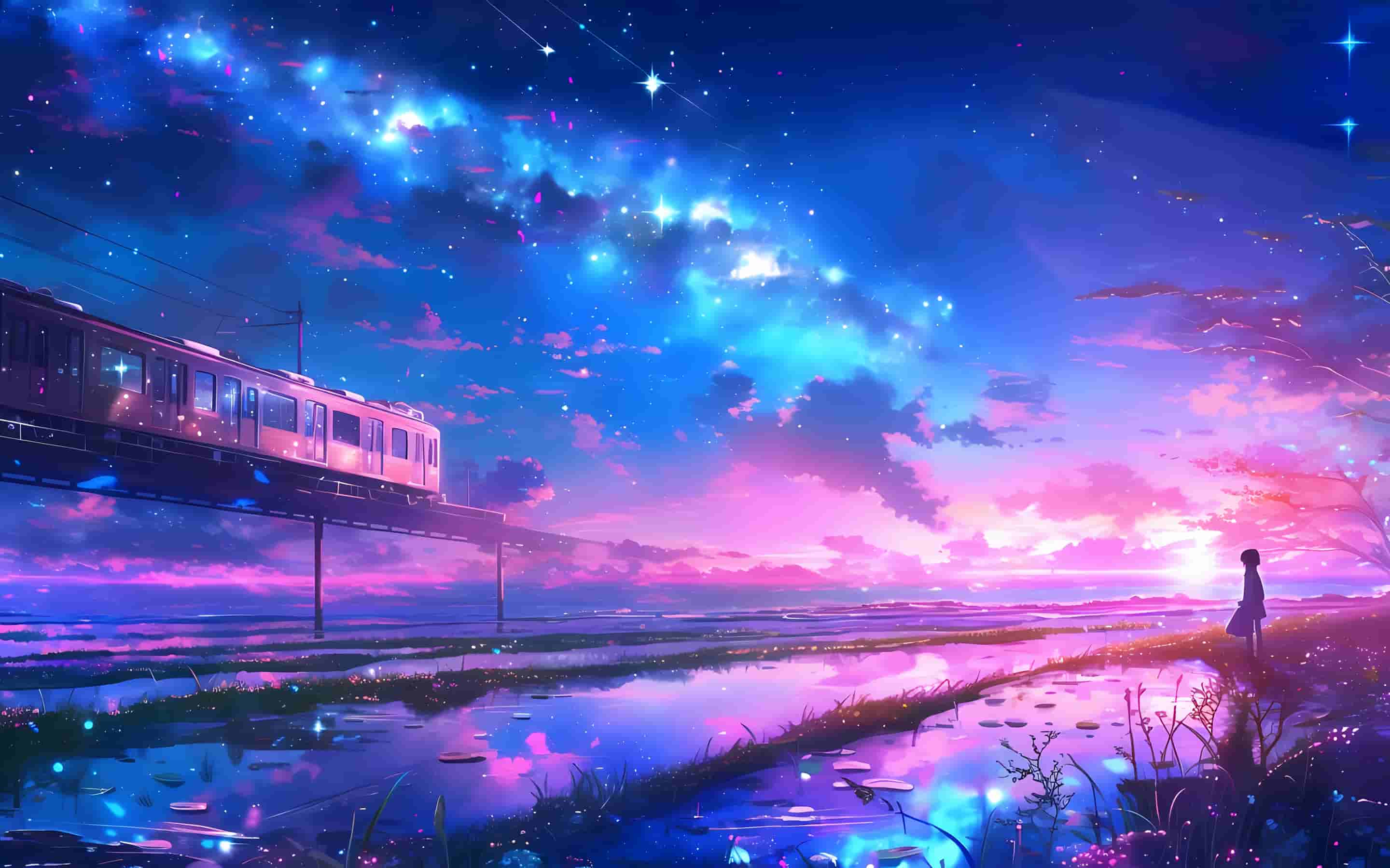 星空列车 动漫风景