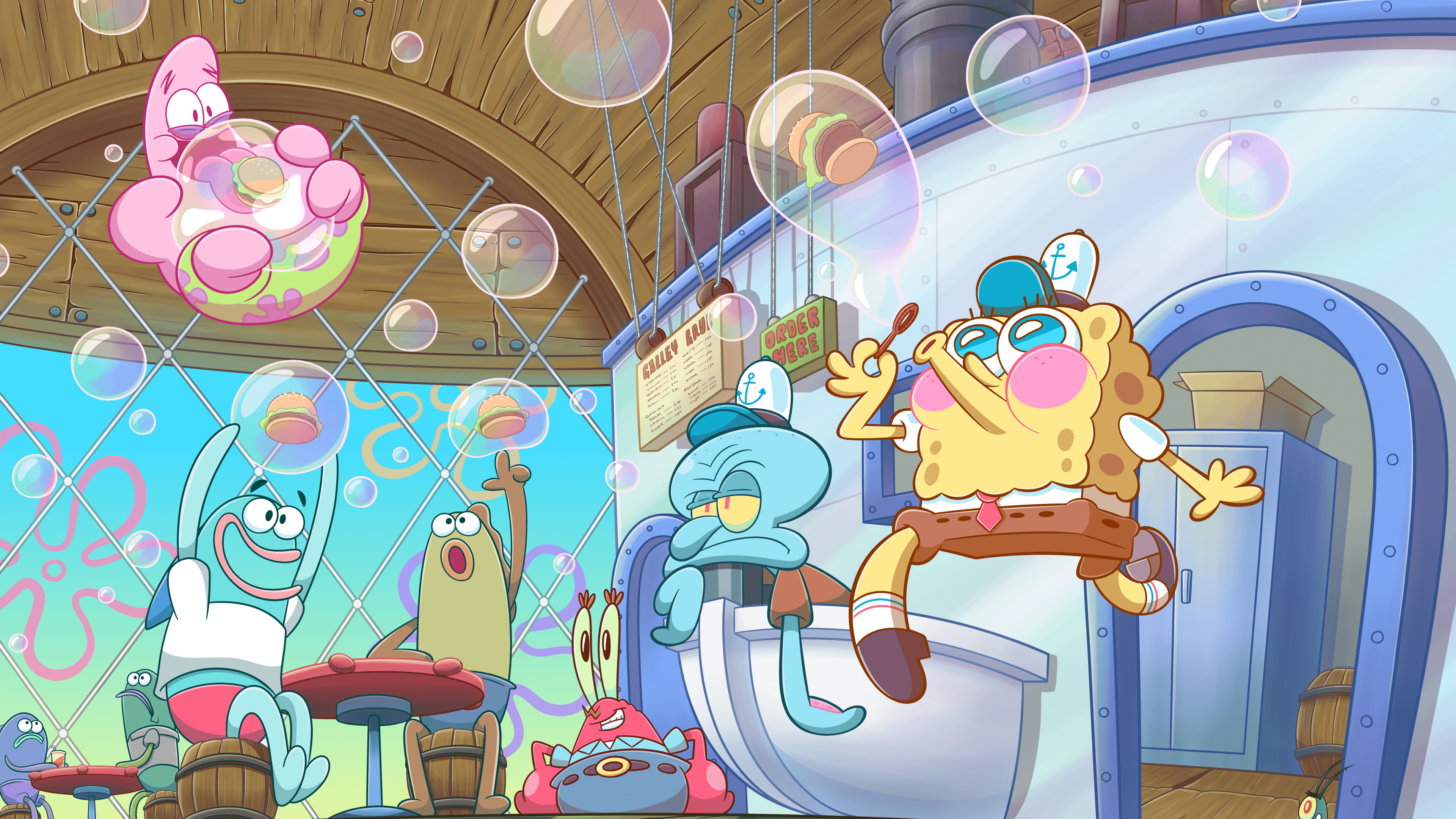 海绵宝宝 海绵宝宝正方形裤子 卡通