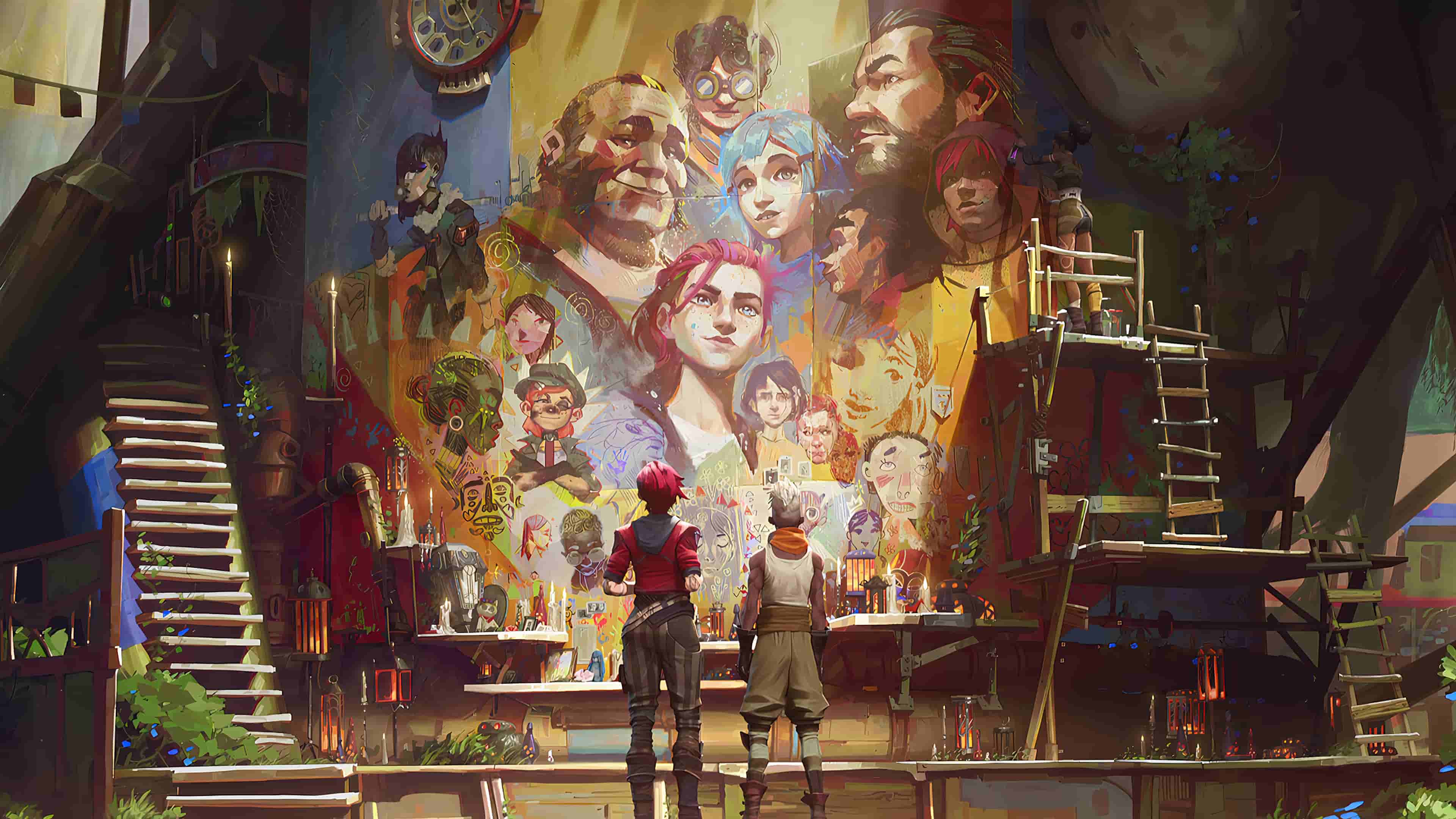 LOL英雄联盟 艾克 蔚 双城之战壁纸4k