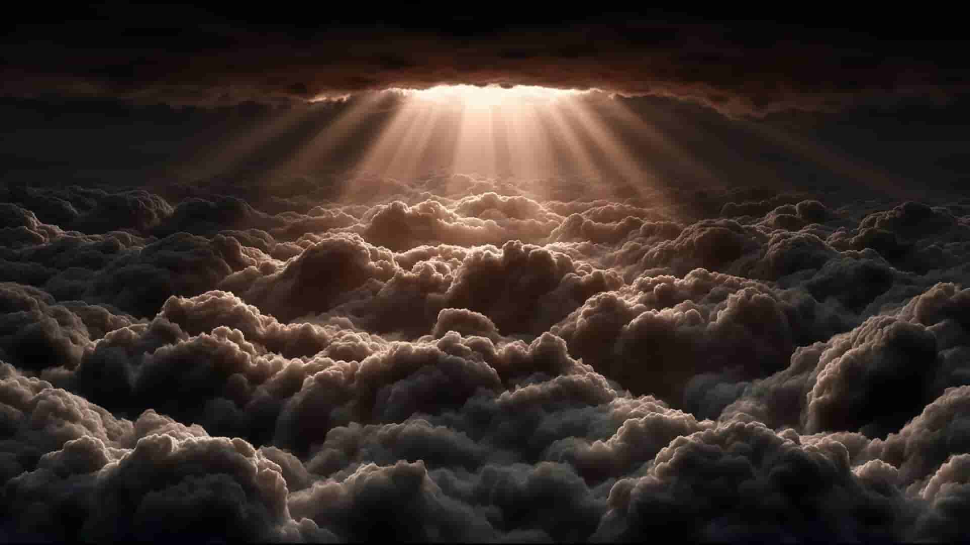 云海圣光神圣氛围风景壁纸